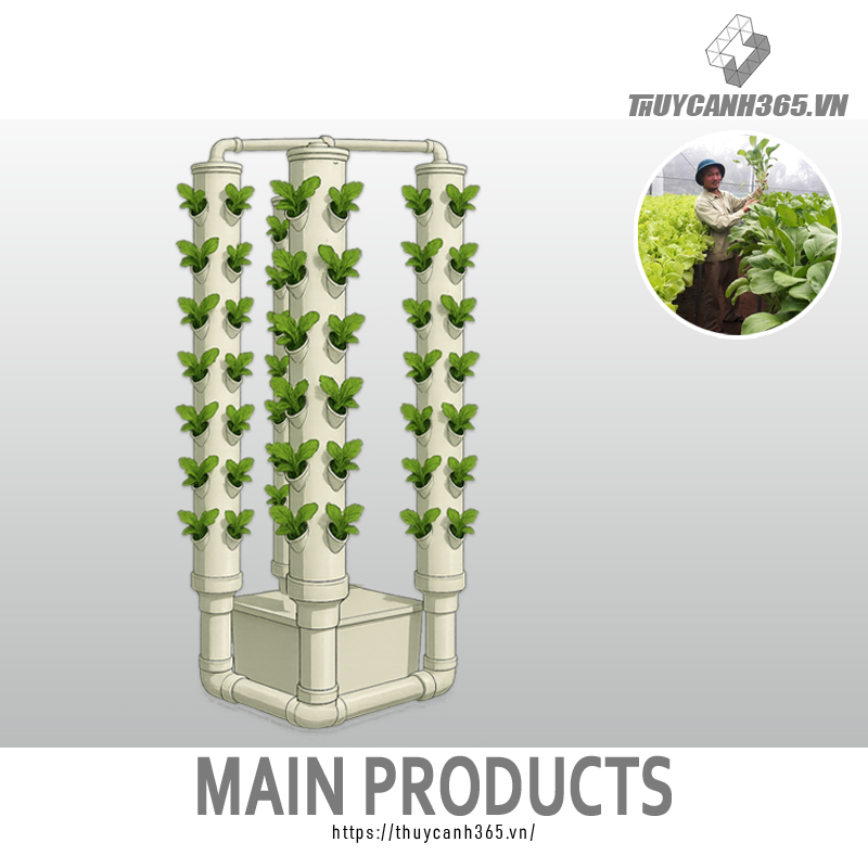 Thuỷ canh 4 trụ trồng ( 120 hốc )