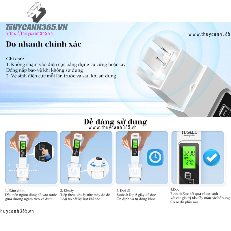 Bút thử nồng độ TDS